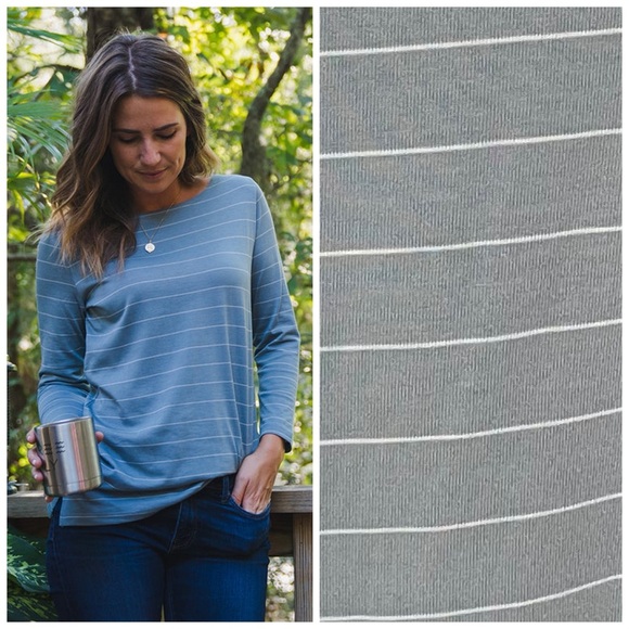 Free Fly Shoreline Long Sleeve Bamboo Shirt Size Small Womens Gray Stripe. 13 - Picture 1 of 8